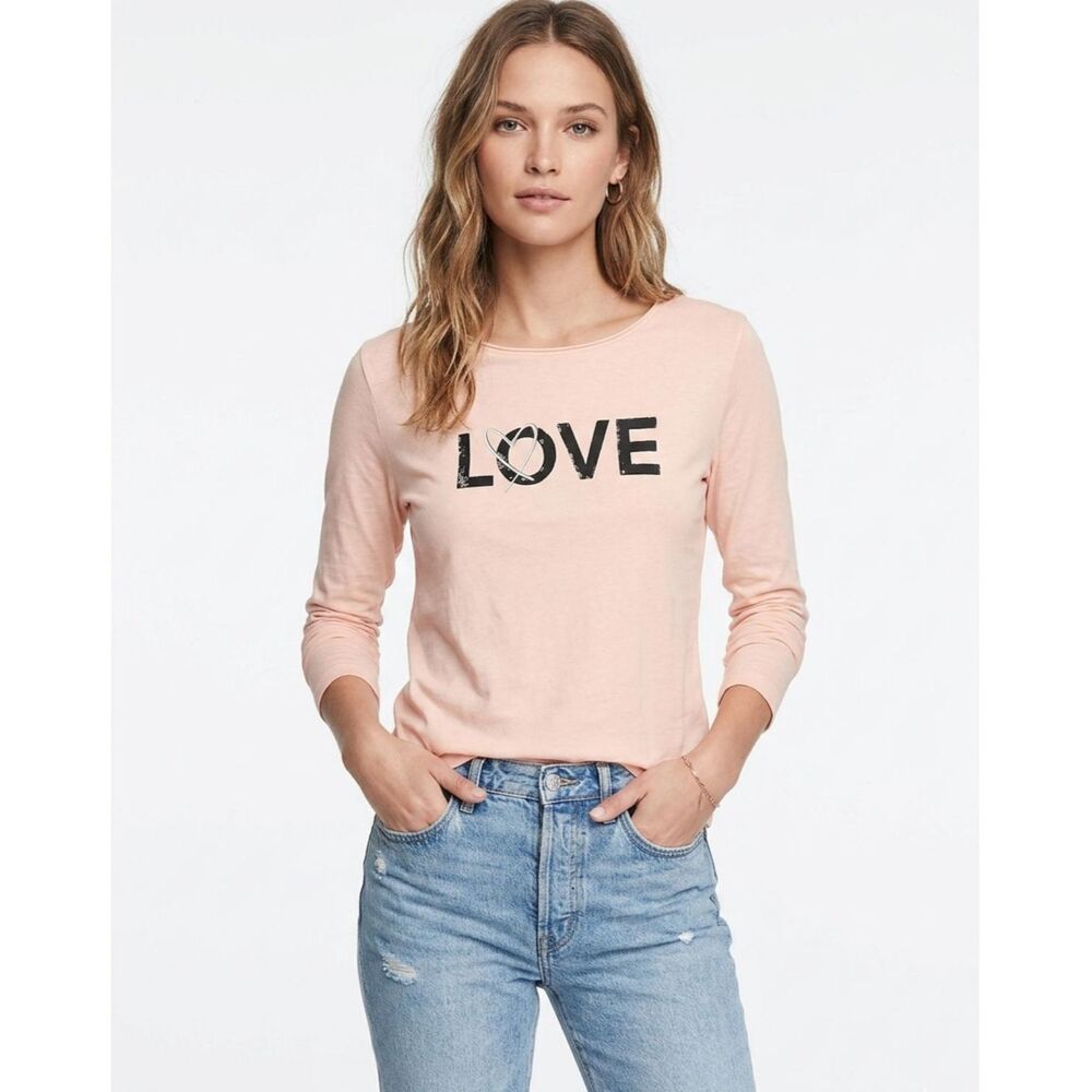 Victoria's Secret LOVE Bling Sequined Long Sleeve Tee Shirt NWT